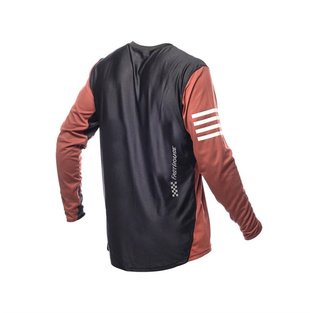 Fasthouse Alloy Rally Long Sleeve Jersey Youth Clay/Black - Image 2