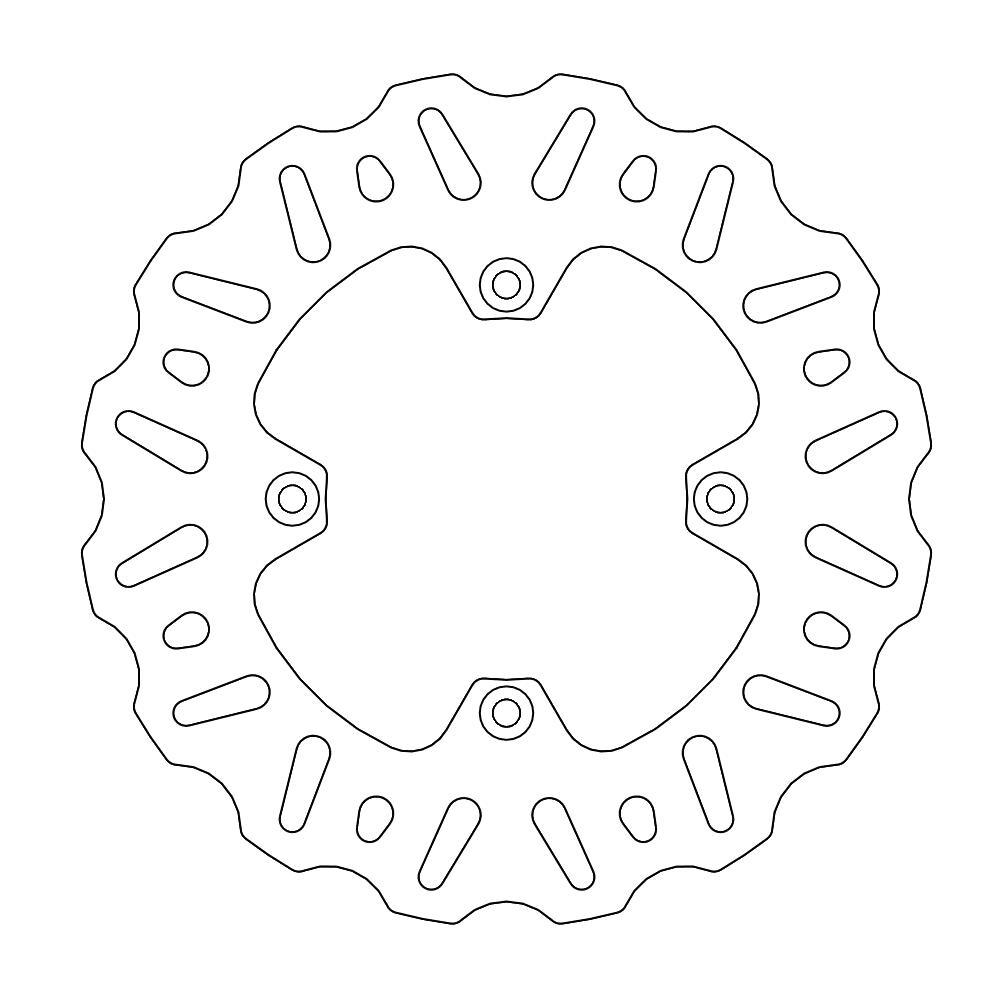 BRAKE ROTOR MOTO MASTER NITRO REAR SUZUKI RM85 05-21 - Image 1