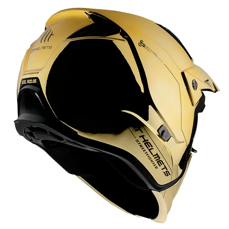 MT Streetfighter SV Open Face Helmet Chromed Gold