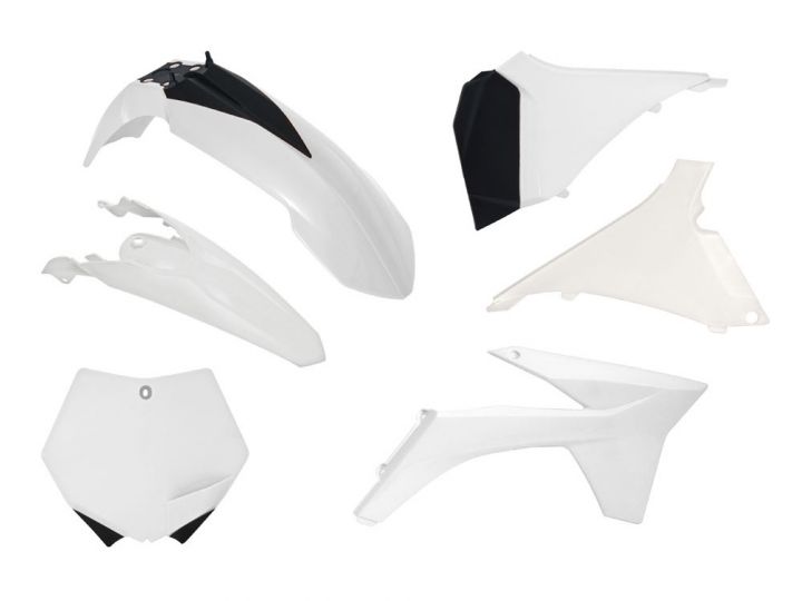 PLASTICS KIT RTECH FRONT FENDER, REAR FENDER, RADIATOR SHROUDS, AIRBOX COVERS & FRONT NUMBER PLATE - Image 1
