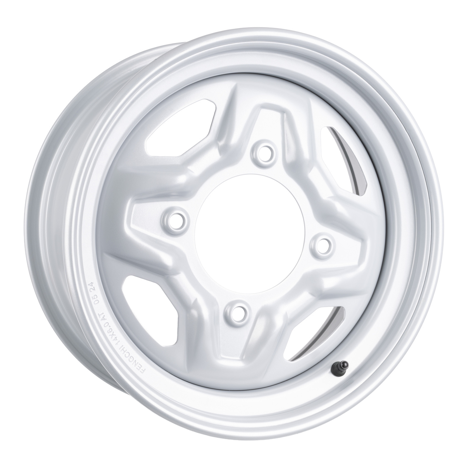 WMP ATV/UTV Steel Rim 14x6 Polaris Front 4/156 +40.2 - Silver - Image 1