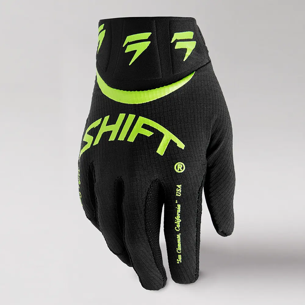 Motocross Gloves Shift White Label Youth Yellow