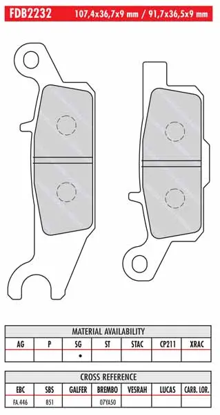 FERODO BRAKE BPADS
