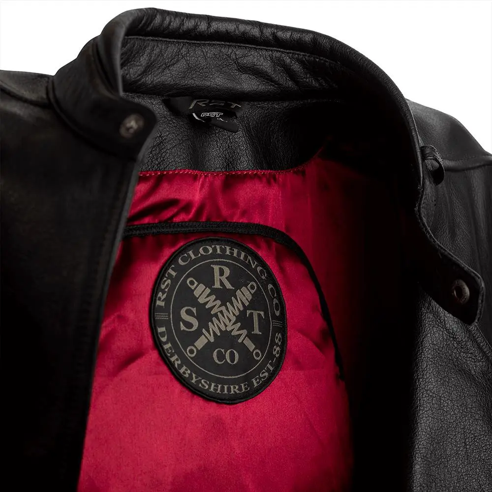 RST Matlock CE Leather Road Jacket Black