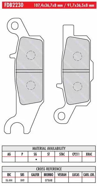 FERODO BRAKE BPADS