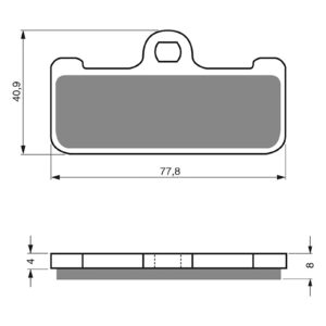 BRAKE PADS GOLDFREN SINTERED SPORTS GF116 - S3 ( PH191 ) - Image 1