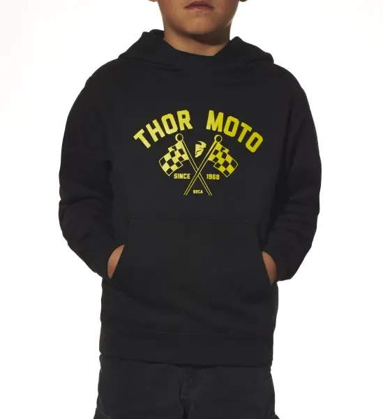 Hoody Thor Youth Finish Line Black