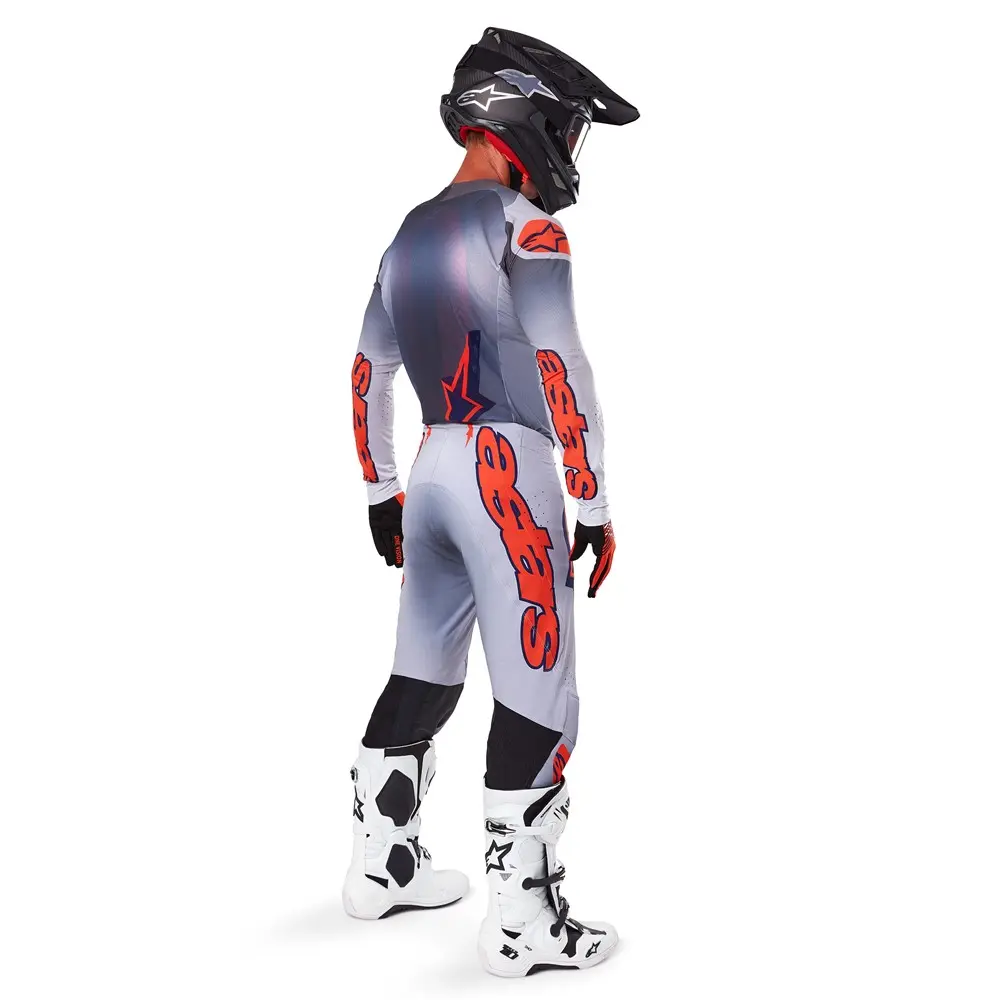 Alpinestars Supertech Lipan Motocross Jersey Gray/Orange Fluoro
