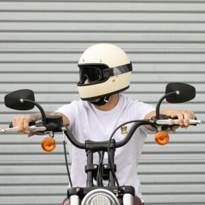 Biltwell Overland 2.0 Tri-Stripe Goggles Silver/Grey/Black - Image 2