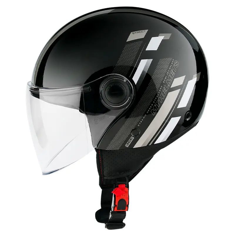 MT Street Scope Open Face Helmet Black/Grey