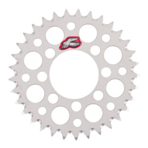 Renthal Sprocket Rear Silver 33T Alloy 7075 T6 Grooved - Image 1