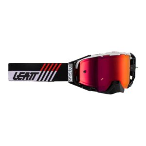 Leatt Velocity 6.5 Motocross Goggles Iriz White Red - Image 1