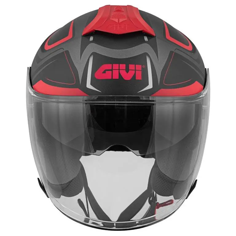 Givi X22 Planet Jet Open Face Helmet Grey/Red