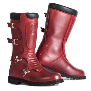 CONTINENTAL PREMIUM LEATHER TOURING BOOTS RED 44 - Image 1