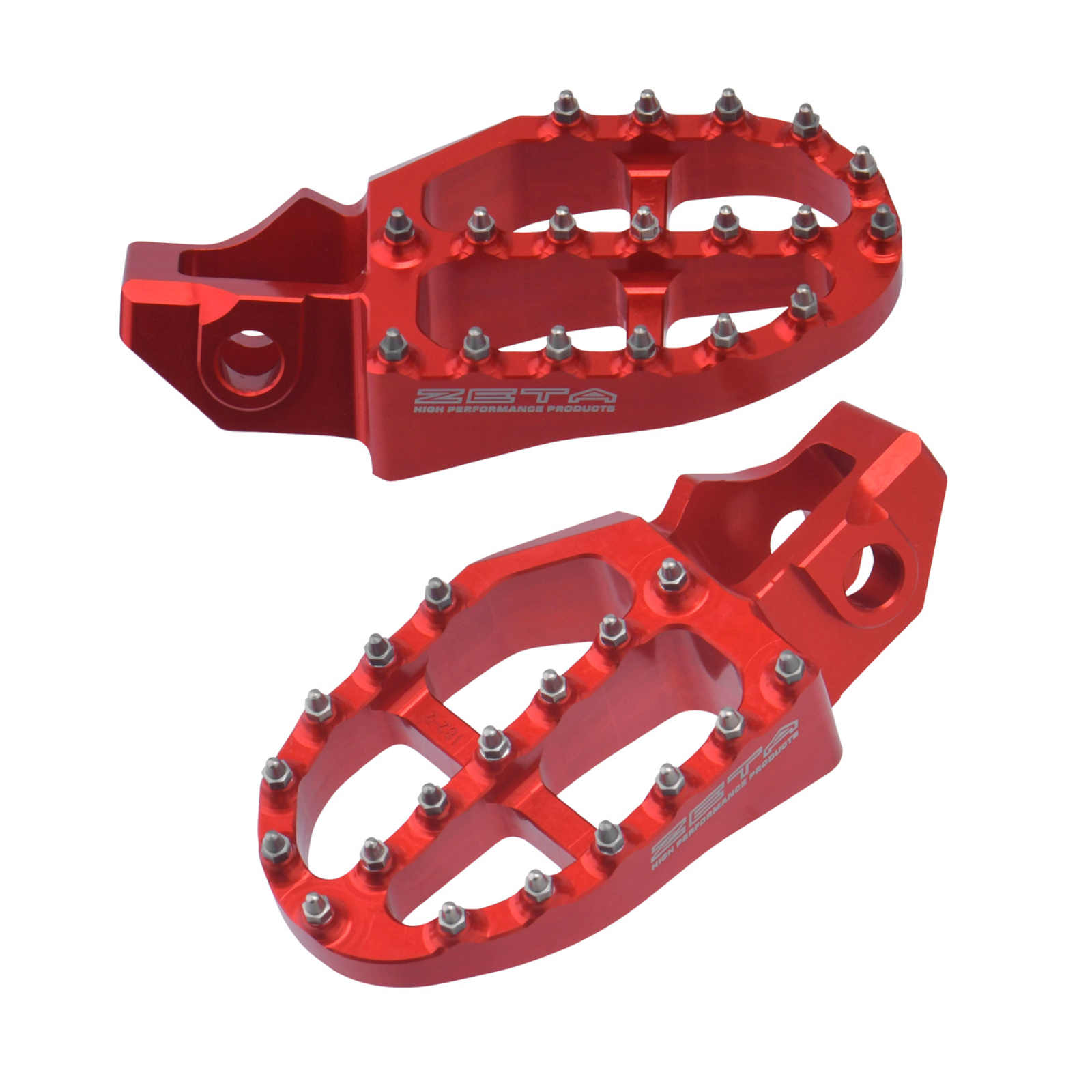 ZETA ALUMINUM FOOTPEGS GASGAS MC/EC RED - Image 1