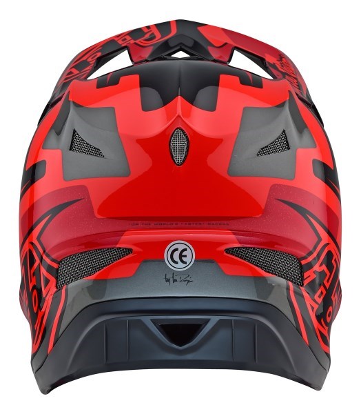 Helmet Troy Lee D3 AS Fiberlite Speedcode Red - Image 3