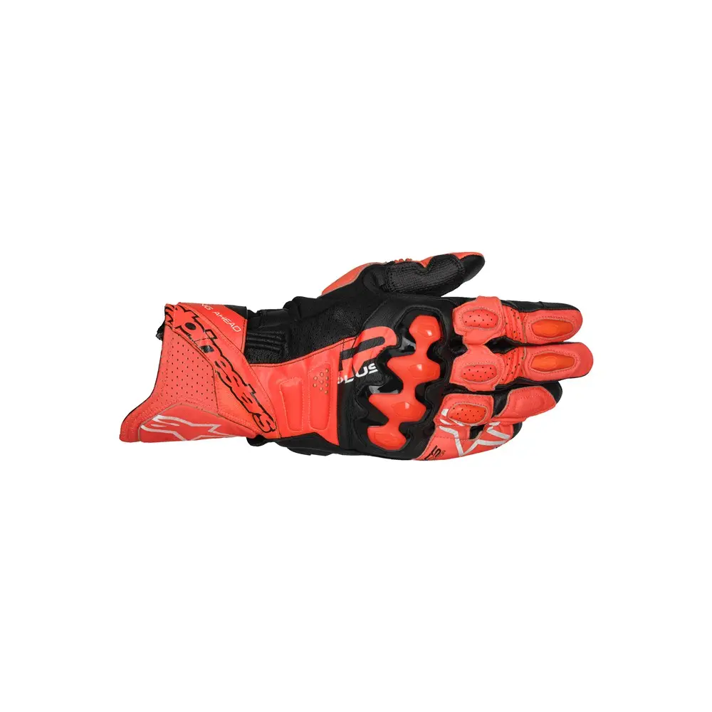 GP Plus R v3 Gloves Bright Red/Red Fluoro/Black 3XL
