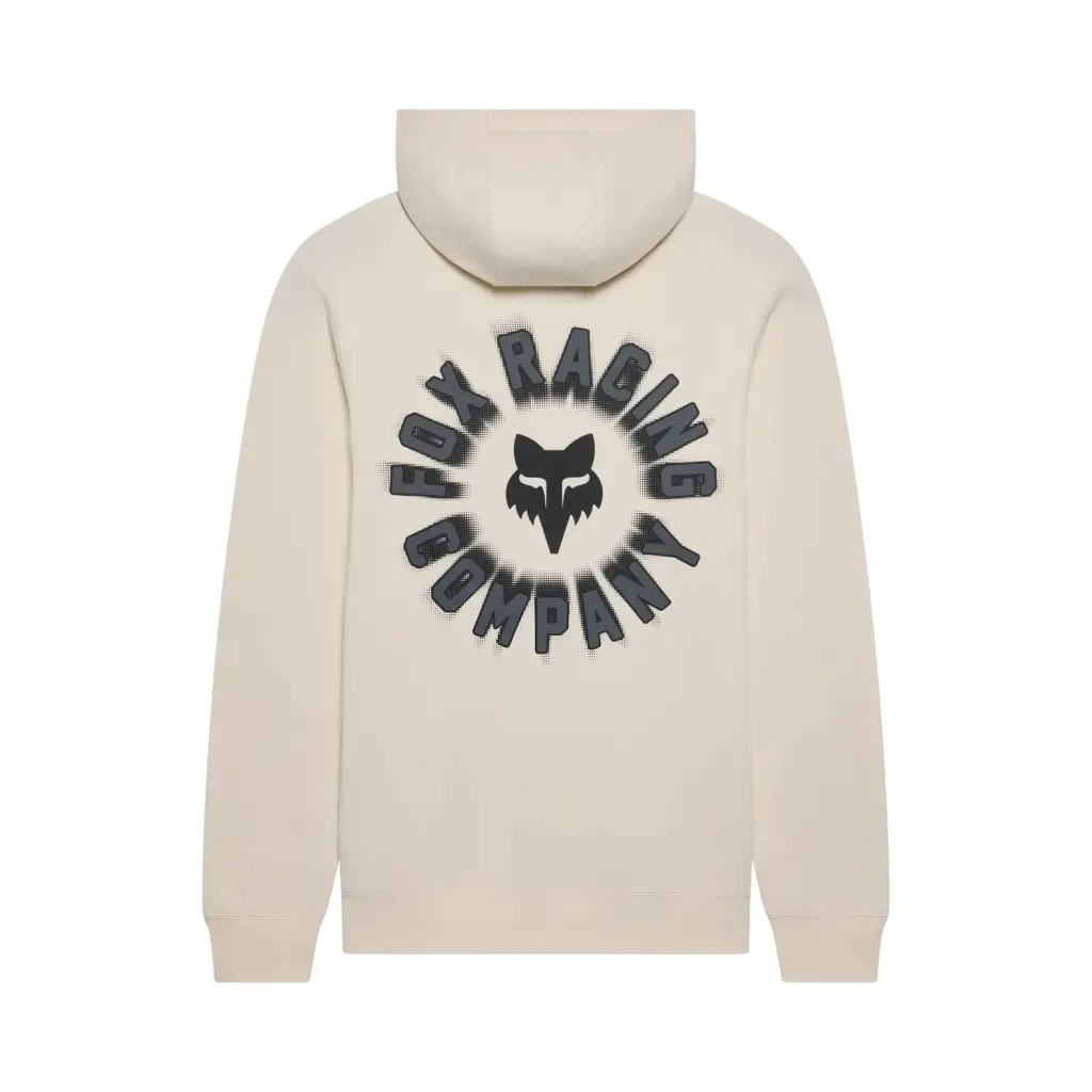 Fox Beam Fleece Pullover Hoodie Off White