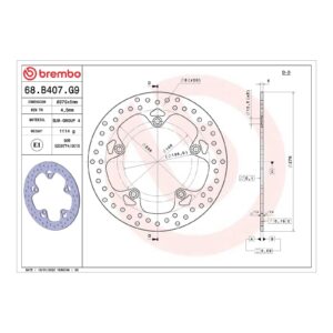 Brembo Rear Brake Disc - BMW 1200 / 1300 - Image 2
