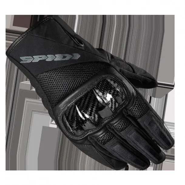 Spidi BOra Waterproof Short Road Gloves Black