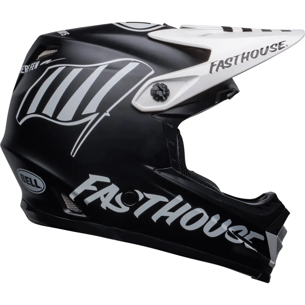 Moto-9 Youth Fasthouse Flying Colours Matte Black/White L/XL