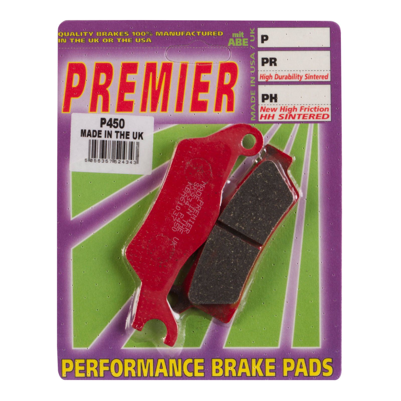 PREMIER BRAKE PADS P450 - CAN - Image 1