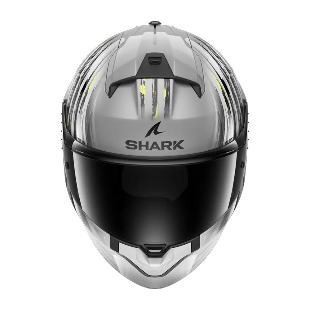 Shark Ridill 2 Road Helmet Silver/ Anthracite/ Yellow - Image 3