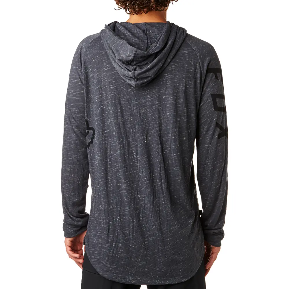 Hoodie Fox Moth Charcoal Heather