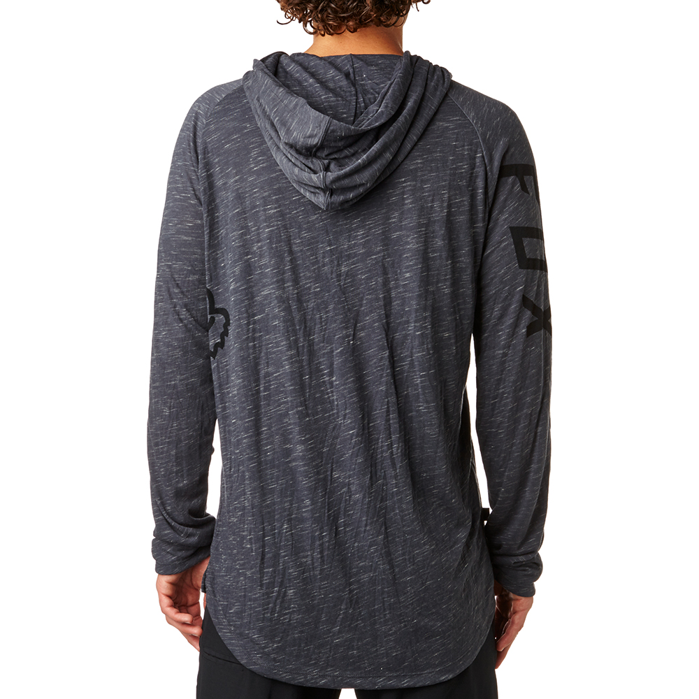 Hoodie Fox Moth Charcoal Heather - Image 2