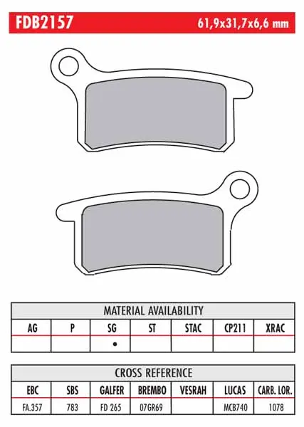 FERODO BRAKE BPADS