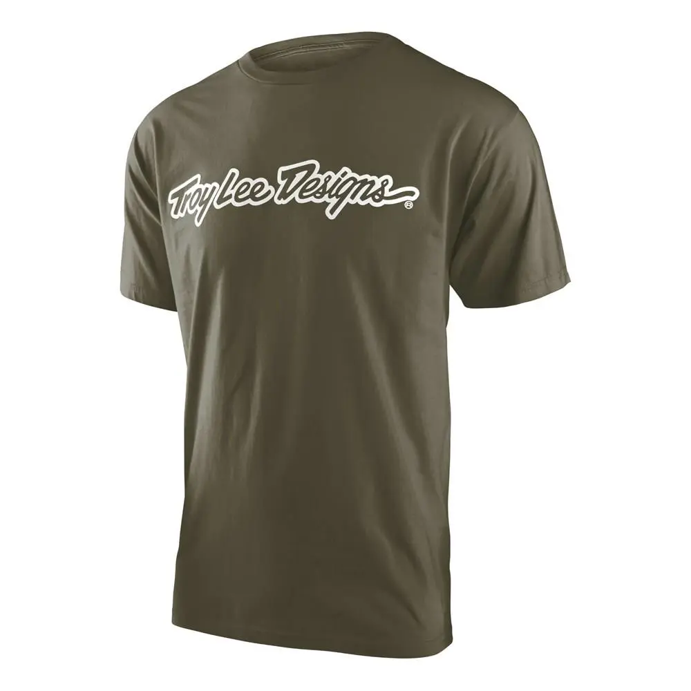 Troy Lee Designs Signature Tee Military Green