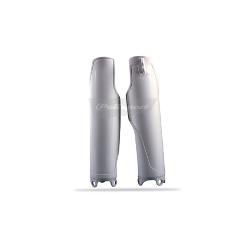 FORK GUARDS HON CR125/250 04-07 / CRF250/450R 04-18 WHT - Image 1