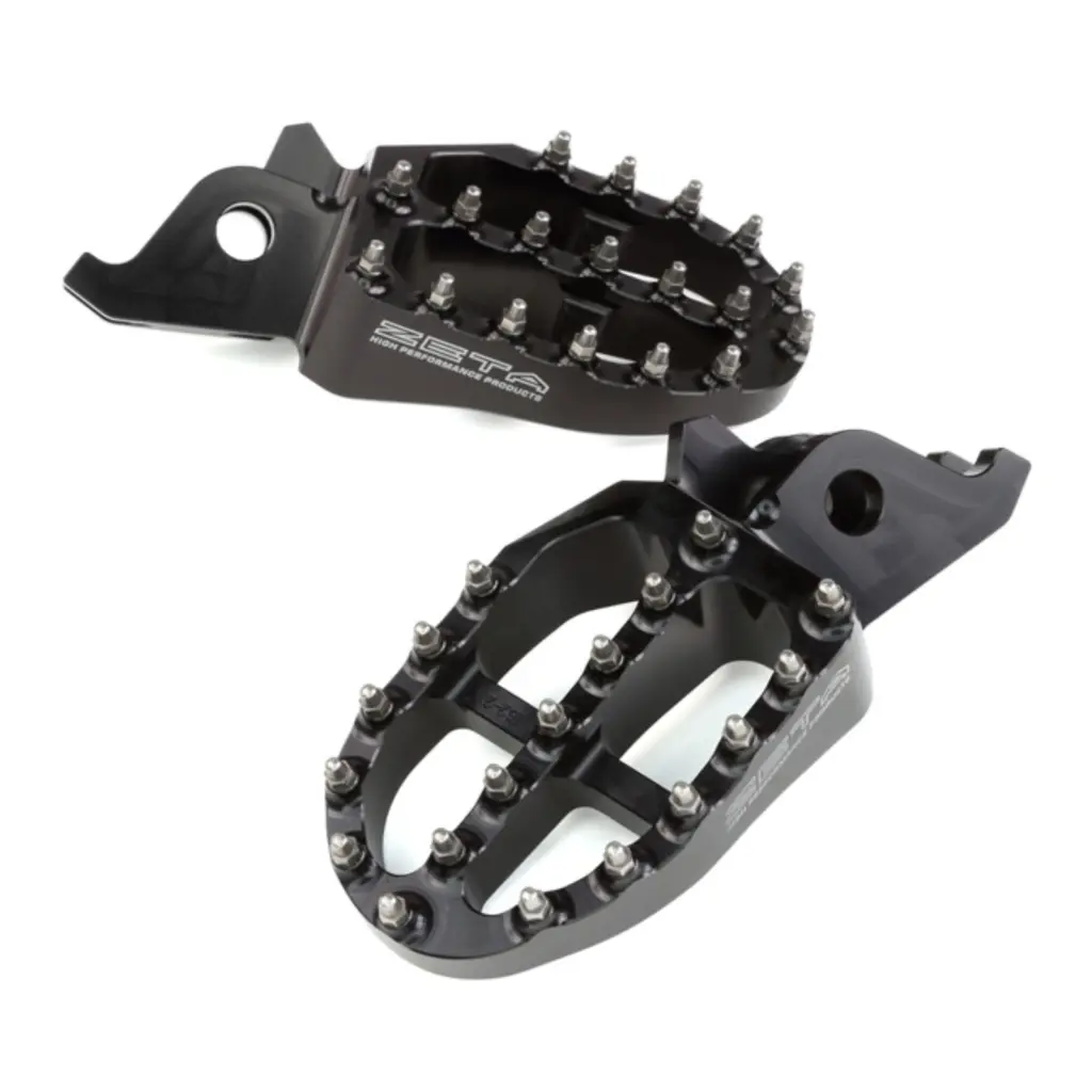 ZETA ALUMINUM FOOTPEGS CRF250/450,CRF250L/M/RALLY BLACK