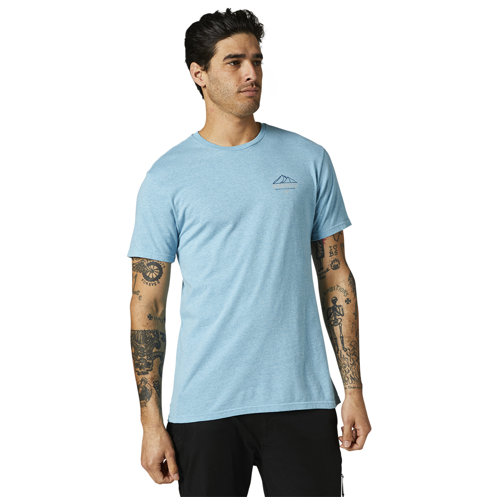 Fox Hero Dirt Premium Tee Blue - Image 1