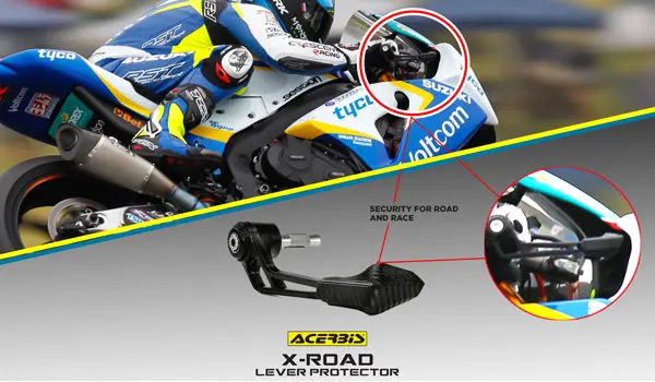 **Road/Race Lever Protection Black Acerbis                 []