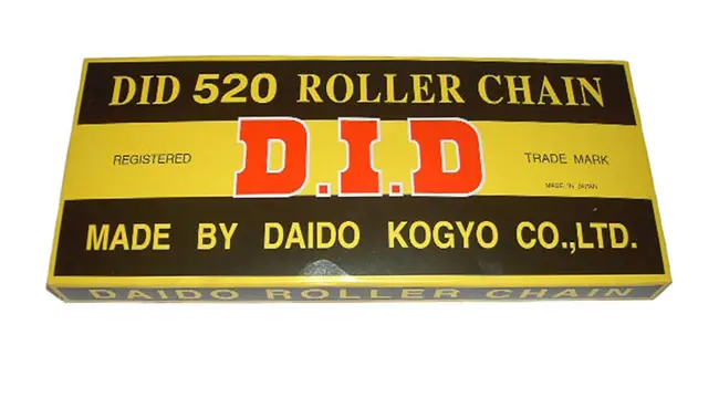 *50NZ x 112 FB solid bush DID chain w/clip link            [C]