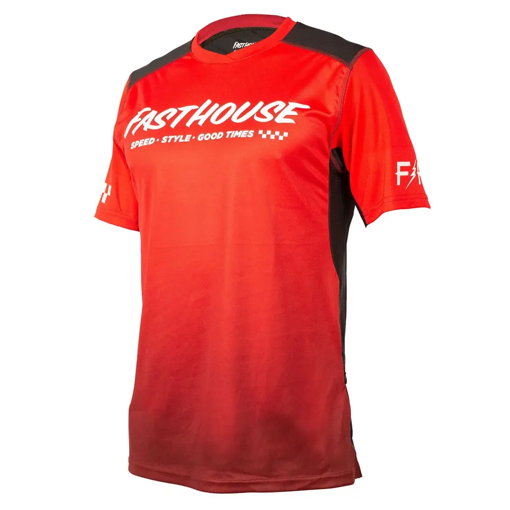 Fasthouse Alloy Slade Short Sleeve Jersey Red/Black
