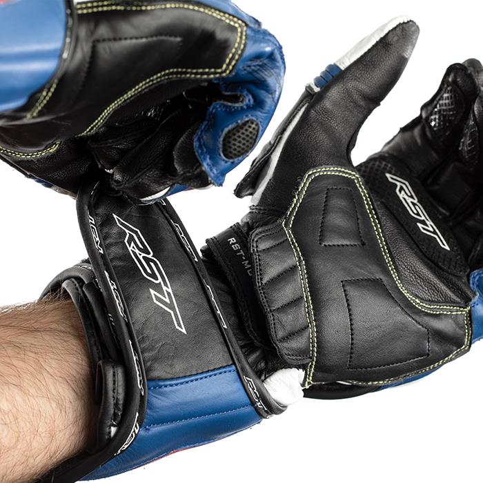 Road Gloves RST Tractech EVO Leather Black/Blue - Image 7