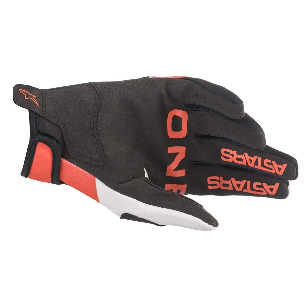 Alpinestars Radar Off White/Fluoro Red/Dark Blue Motocross Gloves