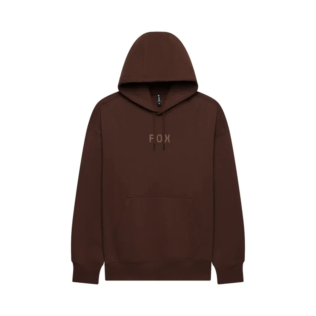 Fox Head Heavyweight Fleece Pullover Hoodie Coffee