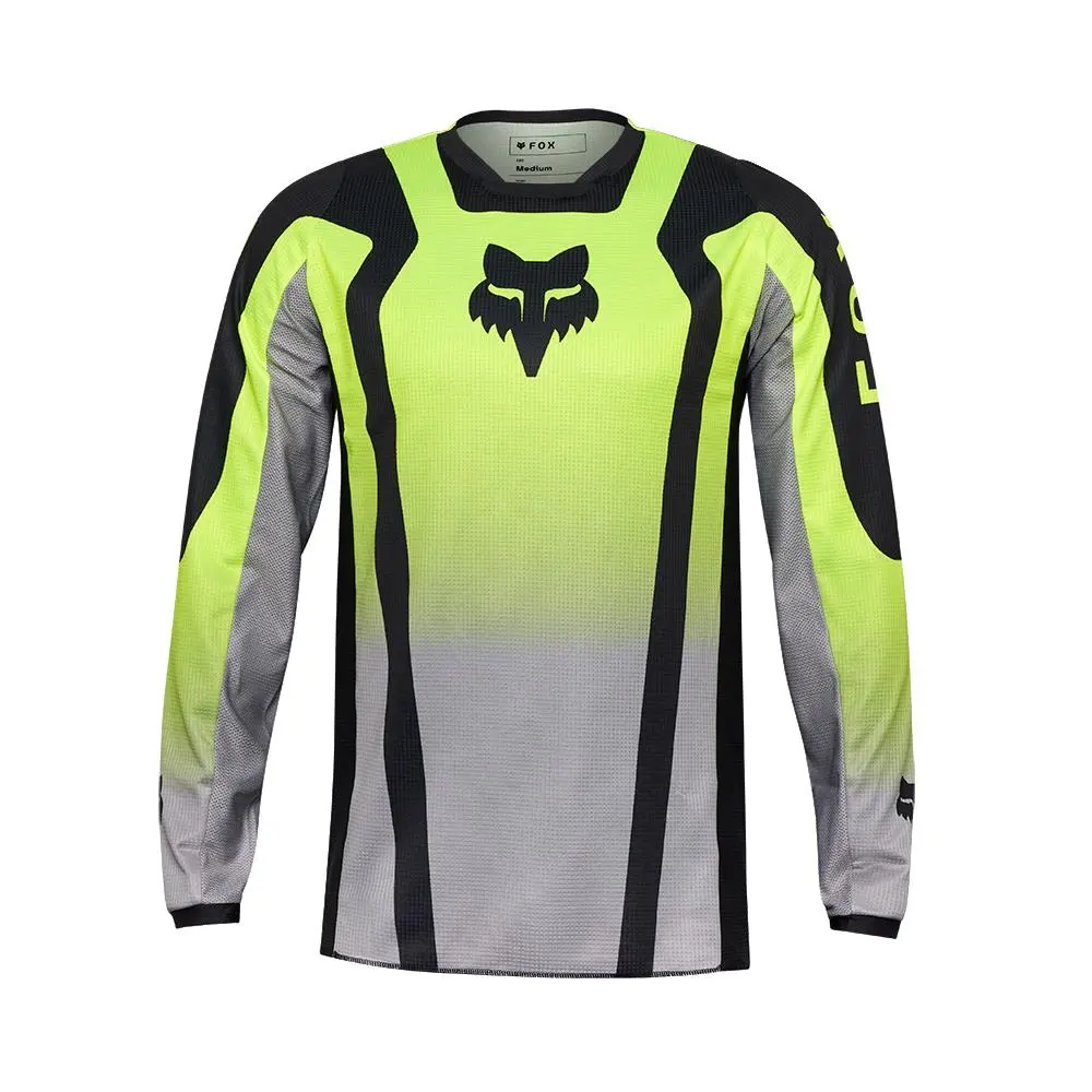 Fox 180 Lean Motocross Jersey Flo Yellow