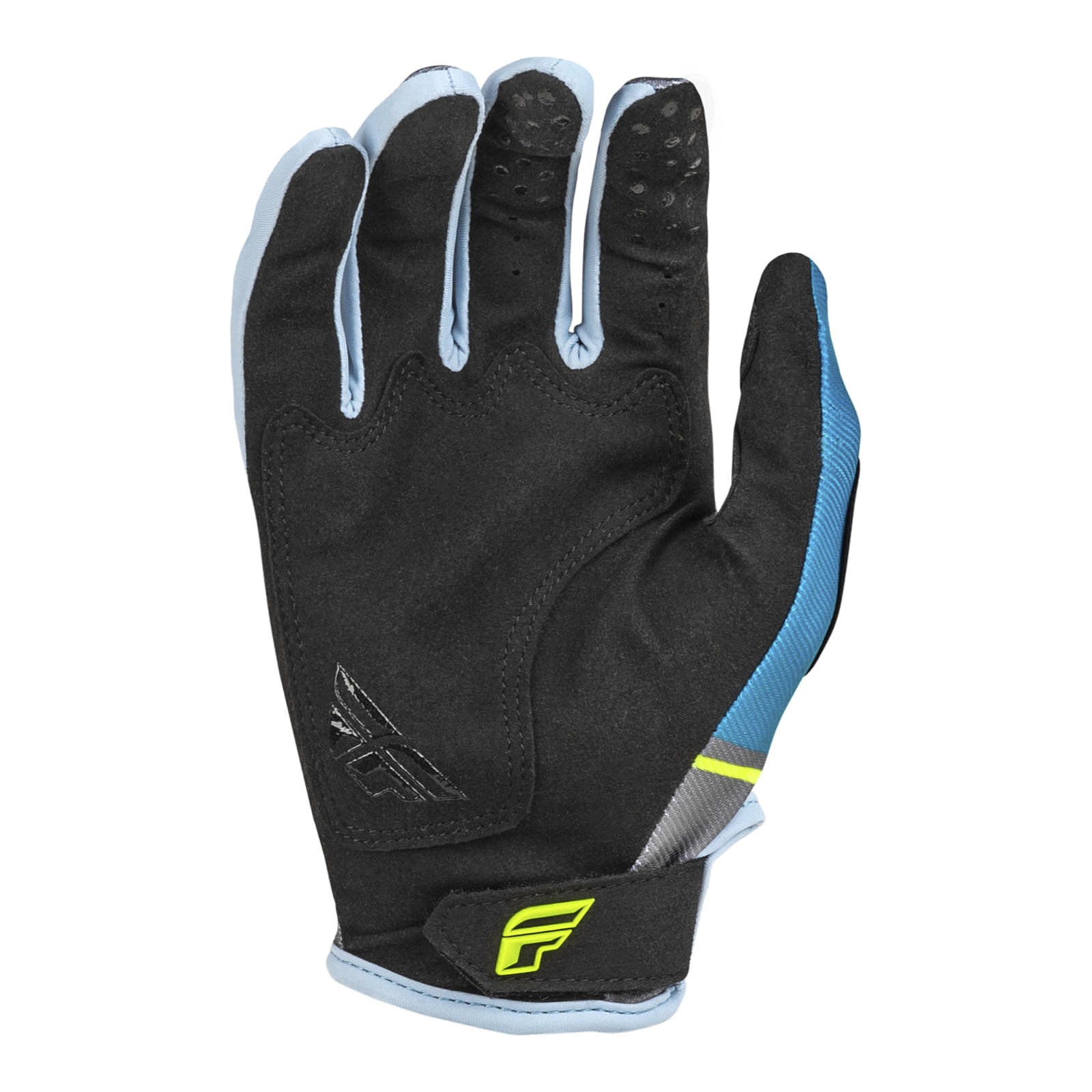 FLY Racing Kinetic Prix Motocross Gloves Charcoal / Hi-Vis - Image 2