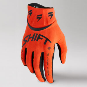 Motocross Gloves Shift White Label Bliss Youth Blood Orange - Image 1