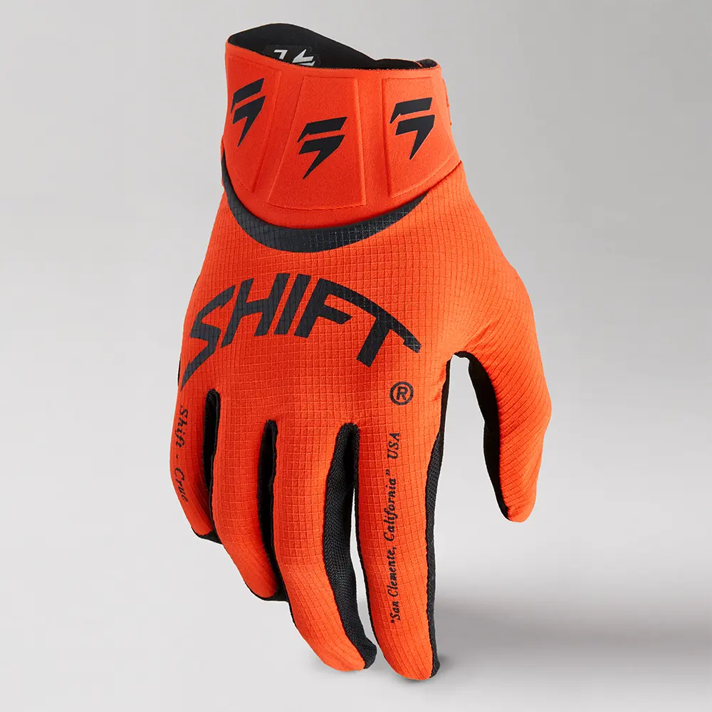 Motocross Gloves Shift White Label Bliss Youth Blood Orange