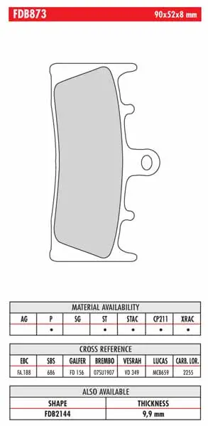 FERODO BRAKE BPADS