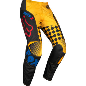 Motocross Pants Fox 180 CZAR Kids Black/Yellow - Image 1