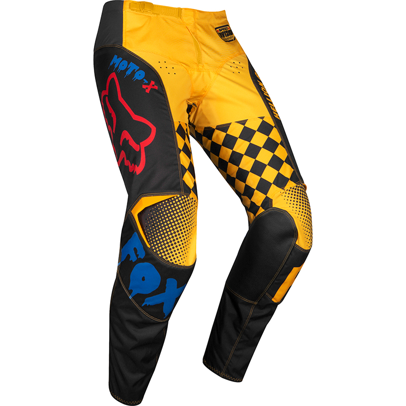 Motocross Pants Fox 180 CZAR Kids Black/Yellow - Image 1