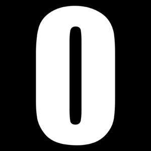MOTION STD NUMBERS MX2 WHITE "0" 3PCS - Image 1