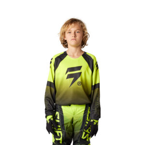 Shift White Label POSN Motocross Jeresy Youth Flo Yellow - Image 2