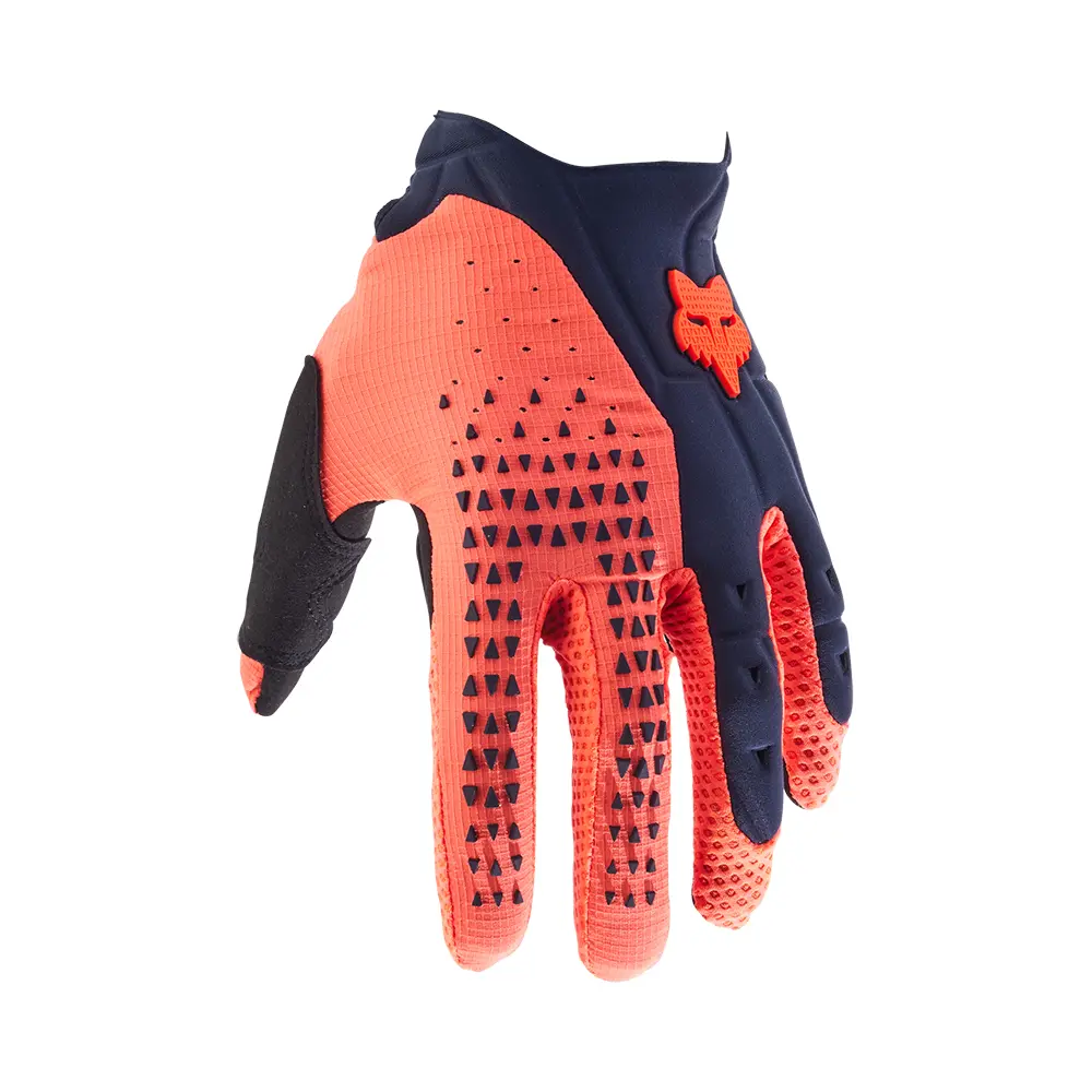 Fox Pawtector Motocross Gloves Navy/Orange